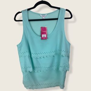 NWT Candies ruffle tank size XL